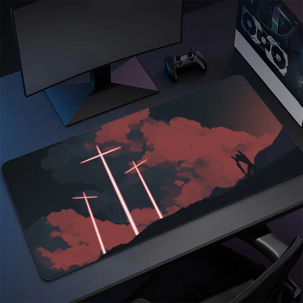 Pc Gaming Evangelion - Bureaumat E-Evangeliones XXL Muismatten Gamer-toetsenbord Pc-kast