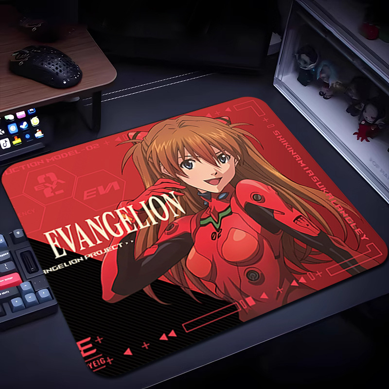 Pc Gaming Evangelion - EVA Anime Muismat Oversized Asuka Evangelion