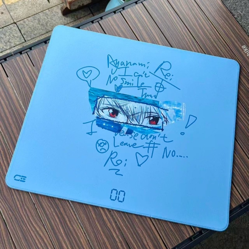 Pc Gaming Evangelion - Evangelion Rei Ayanami Muismat Anime Afdrukken