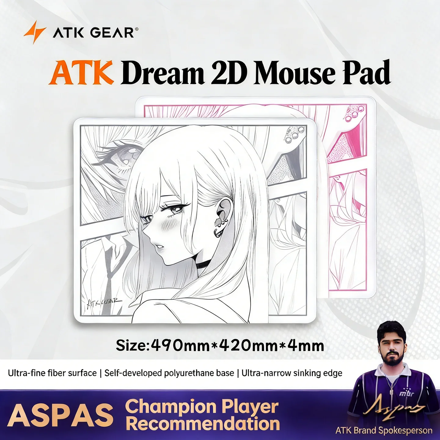 Pc Gaming Valorant - ATK Dream Anime Style Muismat Extra