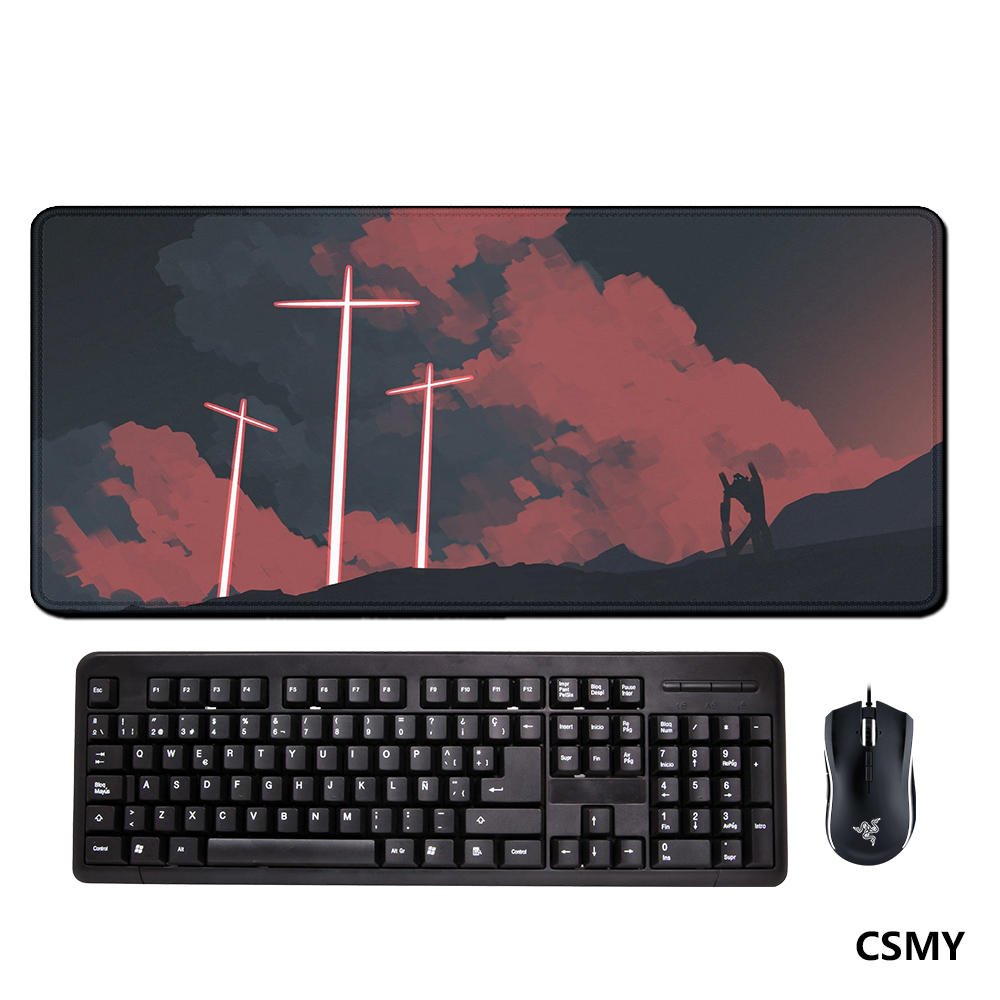 Pc Gaming Evangelion - Gaming Accessoires Grote Muismat 900x400 Bureau