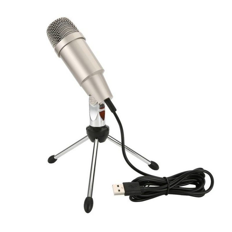 Pc Gaming Youtubers - Professionele USB-condensatormicrofoon Metalen bedrade microfoons voor