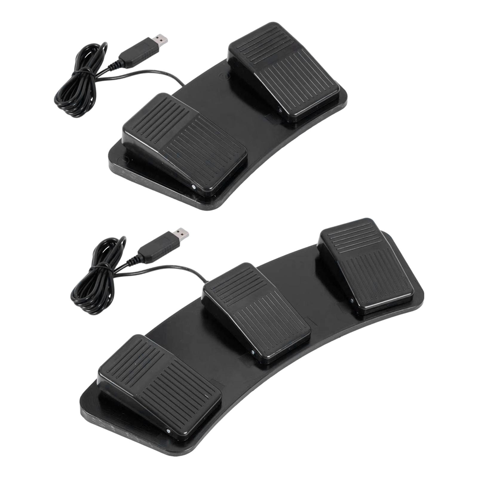 Usb Foot Pedal Gaming - USB-voetpedaalschakelaar Plug-and-play mechanische bediening Paginadraaier Toetsenbordsnelkoppelingssimulator