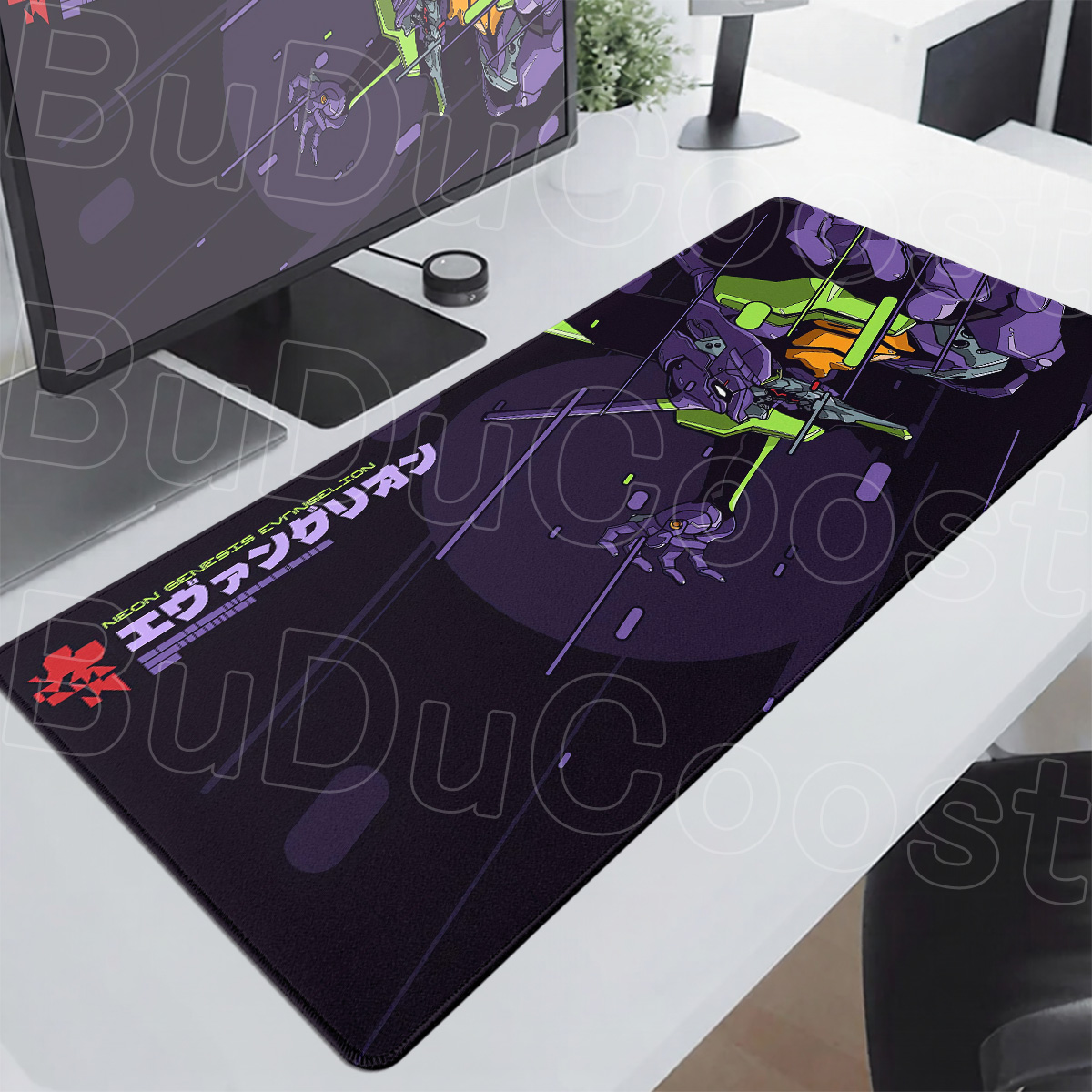 Pc Gaming Evangelion - Anime E-Evangelions Muismat 1000x500mm Speed ​​Gamer