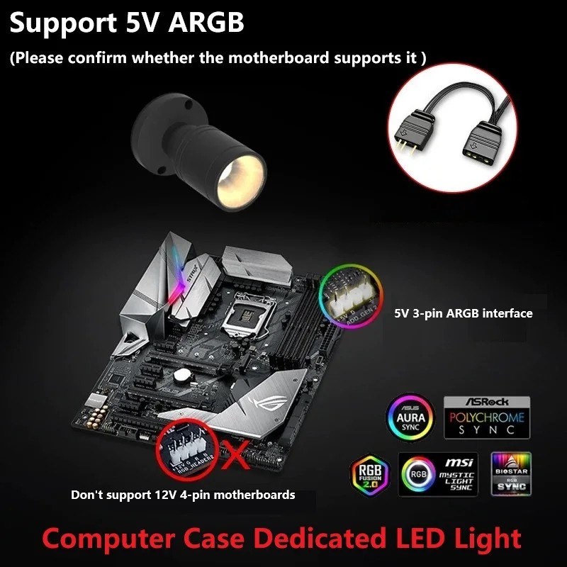 QITU 1W 3W ARGB 5V 3-pins head - Pc Gaming Second recensie en prijs