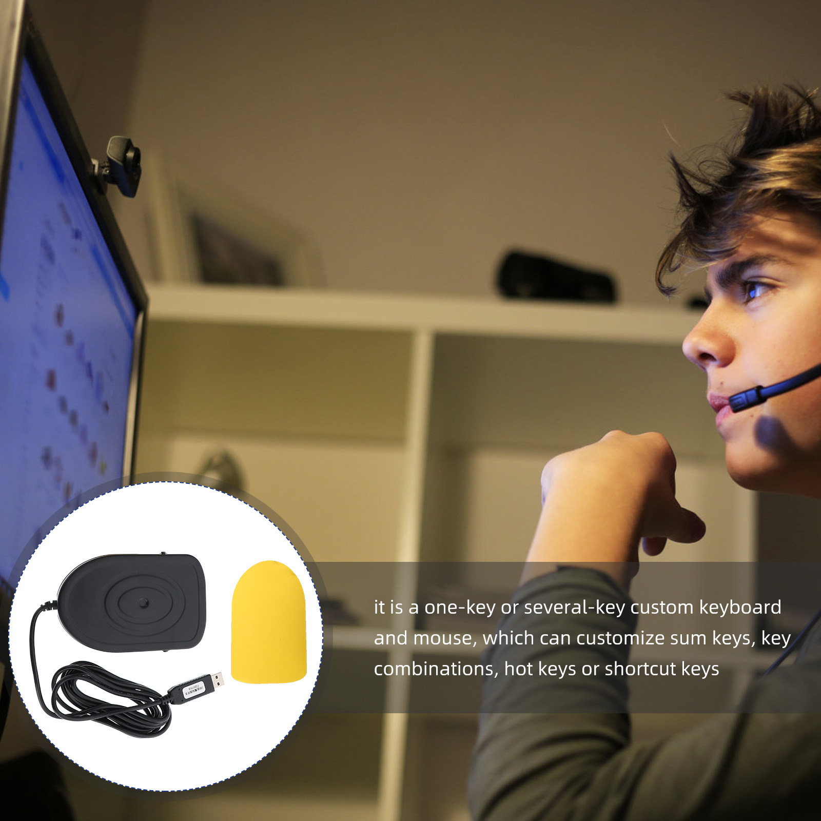 USB-voetpedaal voor gaming, tr - Usb Foot Pedal Gaming recensie en prijs