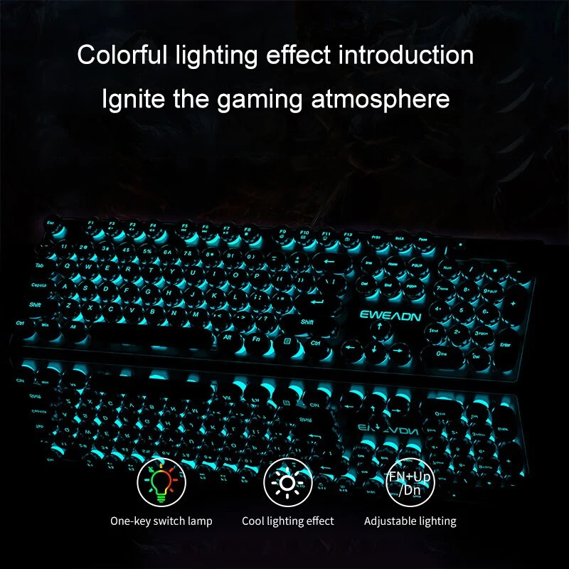 Retro Punk mechanisch toetsenb - Pc Gaming Keyboards recensie en prijs