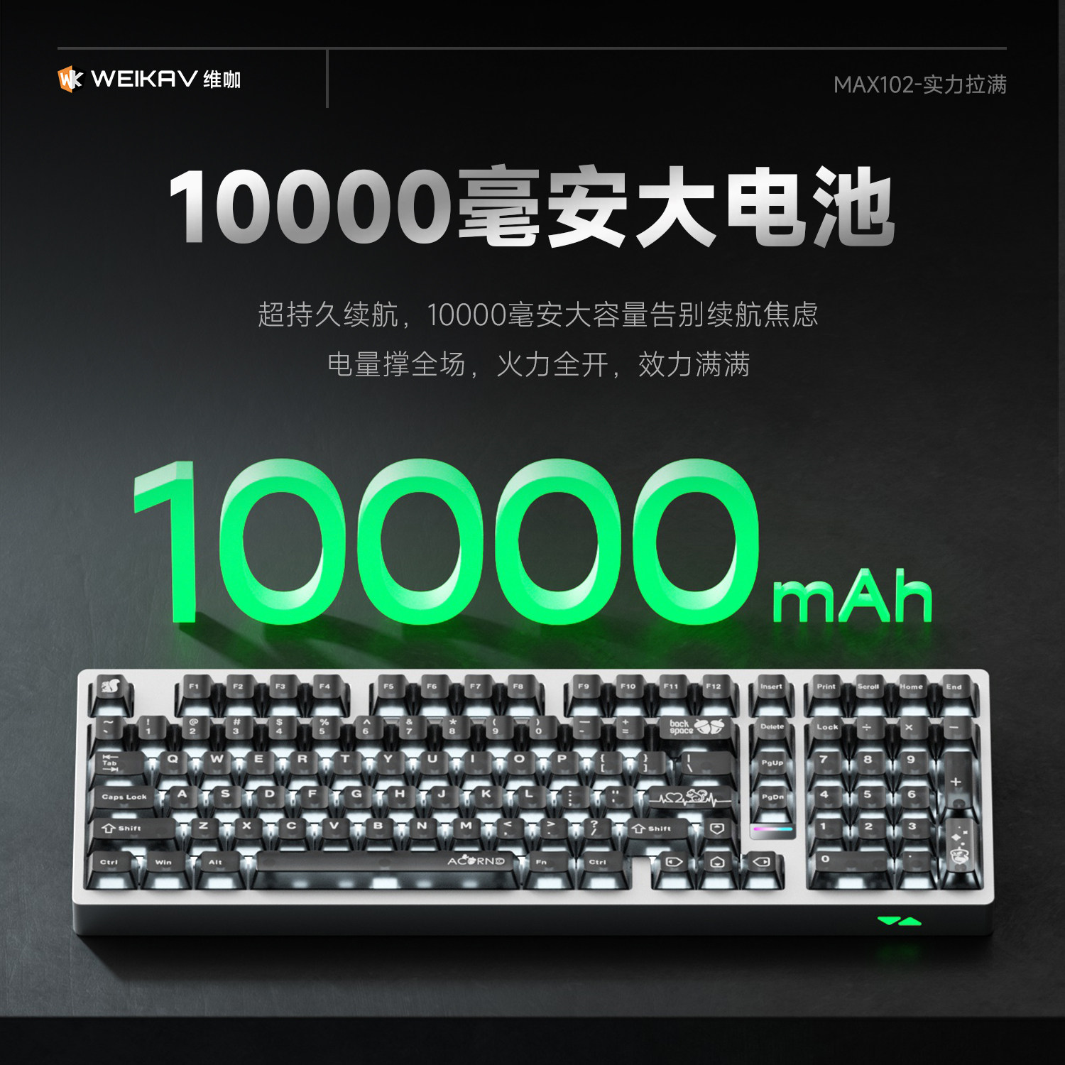 Weika Max102 aluminium behuizi - Pc Gaming Keyboards recensie en prijs