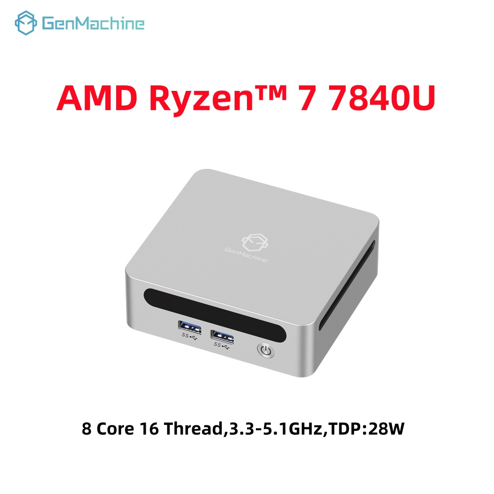 GenMachine Mini PC USB4 2.5G L - Pc Gaming Ryzen 7 recensie en prijs