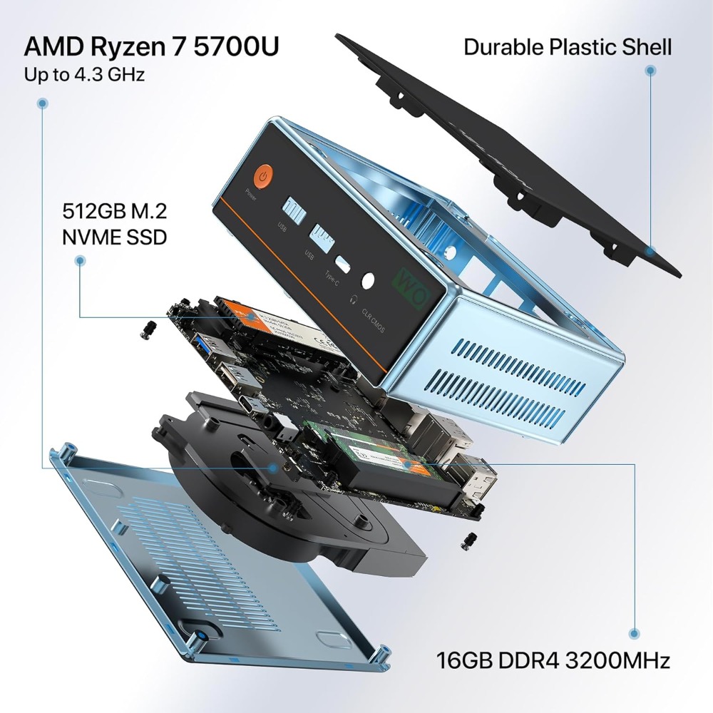 US Verzending Mini PC AMD Ryze - Pc Gaming Ryzen 7 recensie en prijs