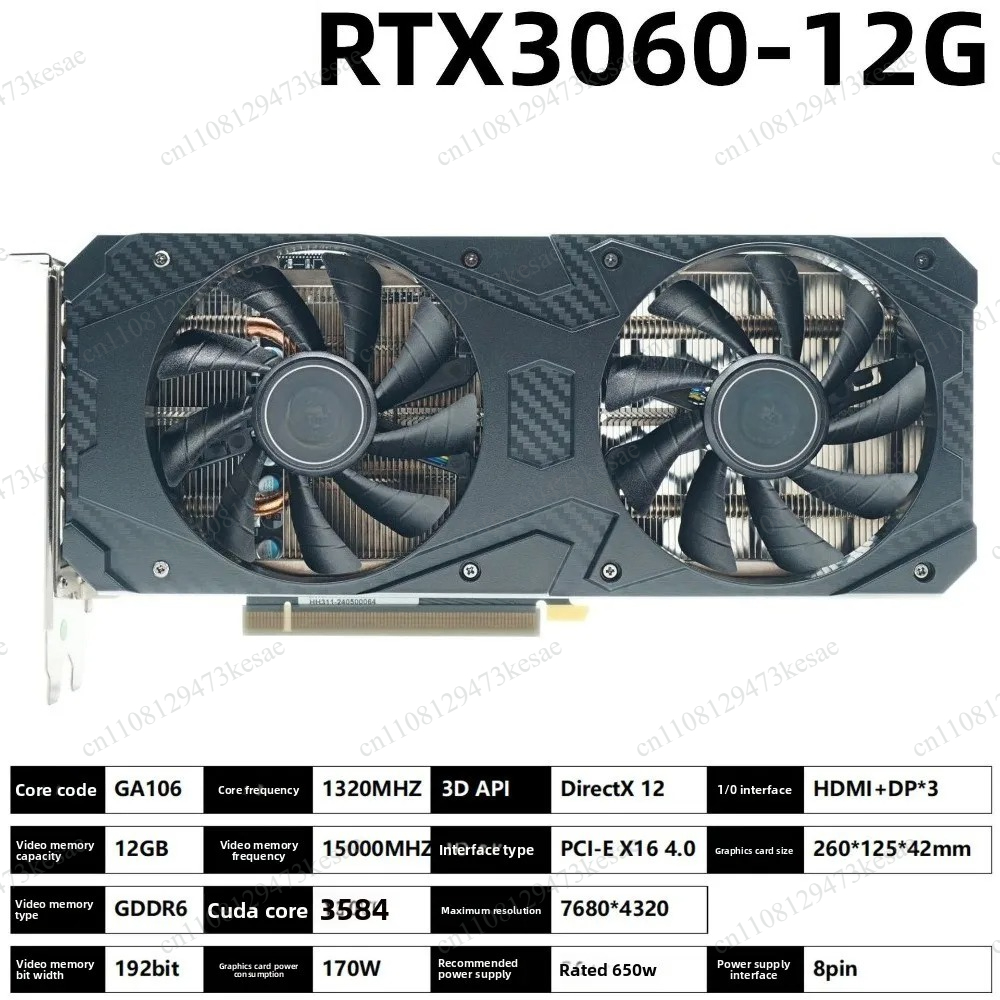 RTX 3060 12G GDDR6 Grafische k - Pc Gaming Rtx 3060 recensie en prijs