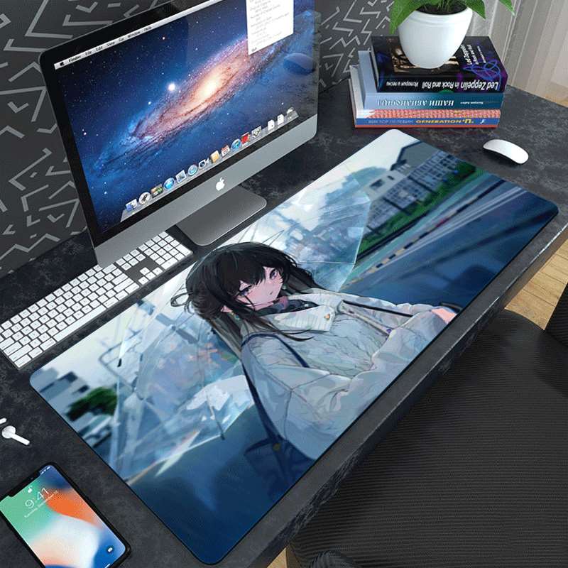 900x400mm Rainy City Anime Gir - Pc Gaming Umbrella recensie en prijs