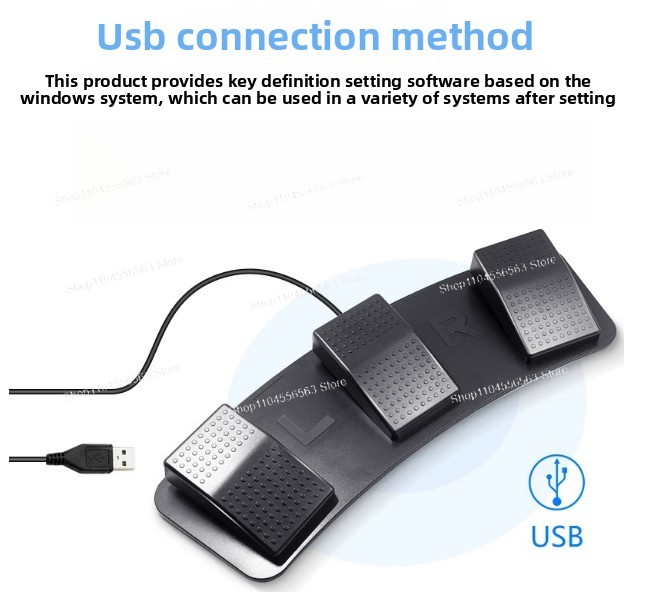 USB 3-pedaal voetschakelaar Pr - Usb Foot Pedal Gaming recensie en prijs