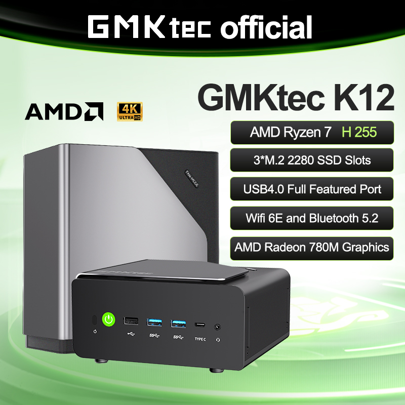 GMKtec K12 Mini-pc AMD Ryzen ™ - Pc Gaming Ryzen 7 recensie en prijs